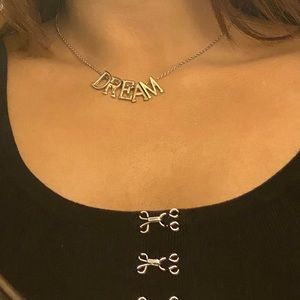 Dream letter necklace/chain in gold